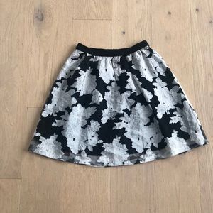 A-Line Floral Skirt